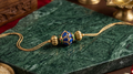 Handcrafted Meenakari Evil Eye Rakhi for Brother | Traditional Blue & Gold Festive Thread